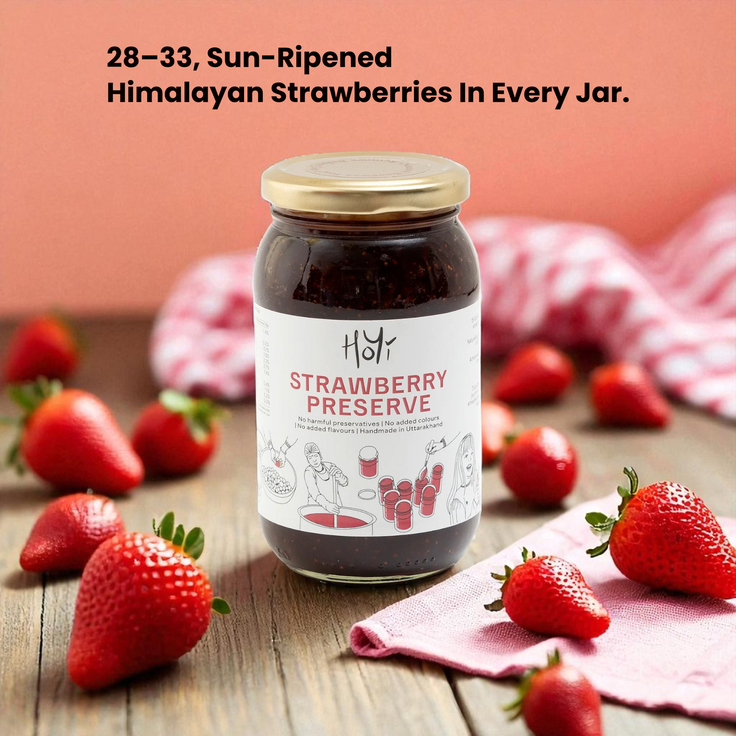 Strawberry Preserve - With fresh juicy chunks