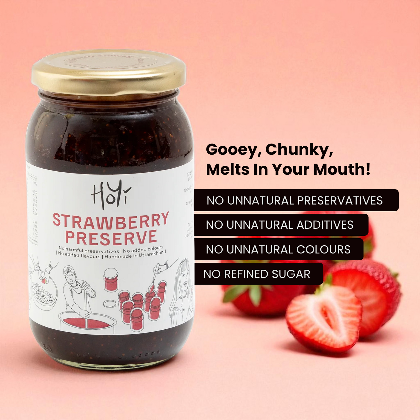 Strawberry Preserve - With fresh juicy chunks