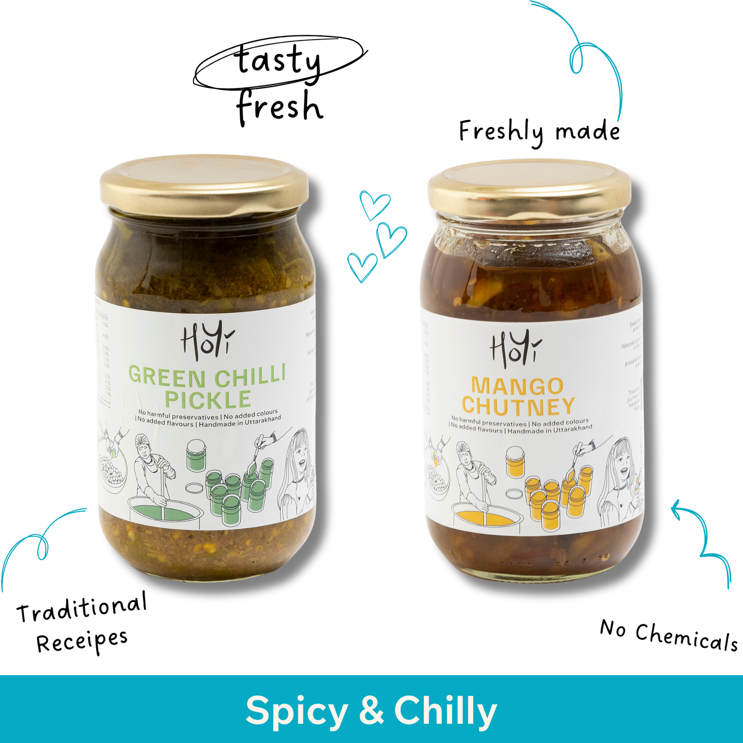 Spicy and Chilli - Pack of 2