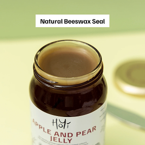 HoYi Apple & Pear Jelly (500gms) Handmade and Organic (Naturally sealed using beeswax)