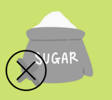 No refined sugar