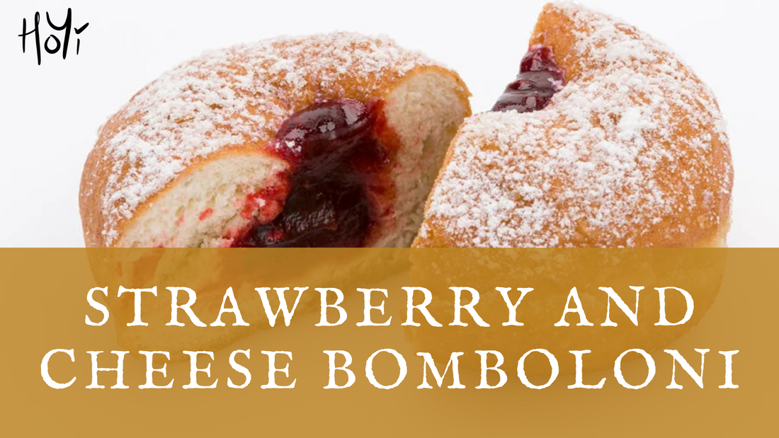 Strawberry and Cheese Bomboloni