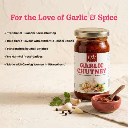 Chilli Garlic Chutney - Authentic Kumaoni Style - 200 g