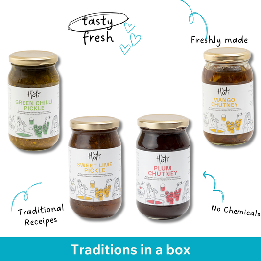 Traditions in a Box - Pack of 4 chutneys and pickles