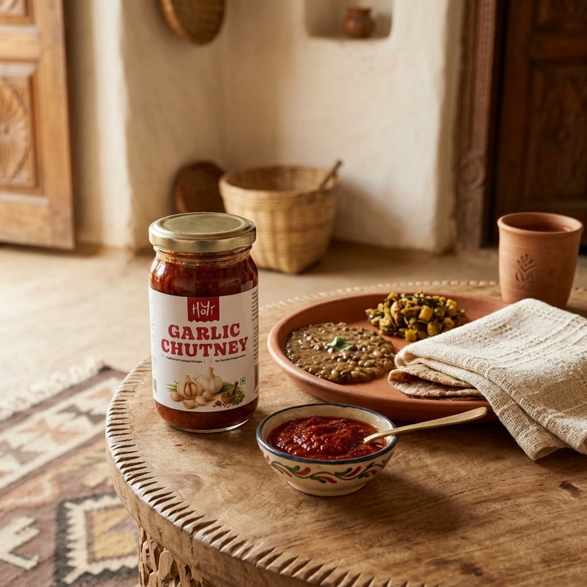Chilli Garlic Chutney - Authentic Kumaoni Style - 200 g