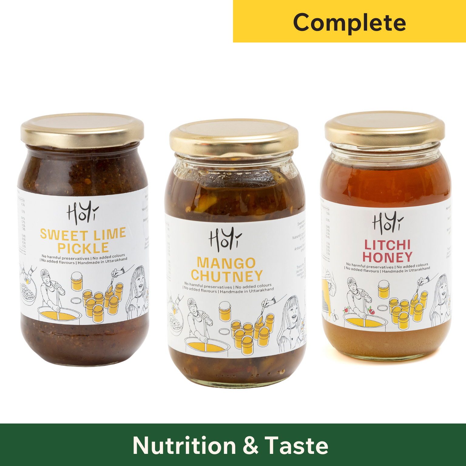 HoYi Nutrition and Taste Combo - Lime | Honey | Mango
