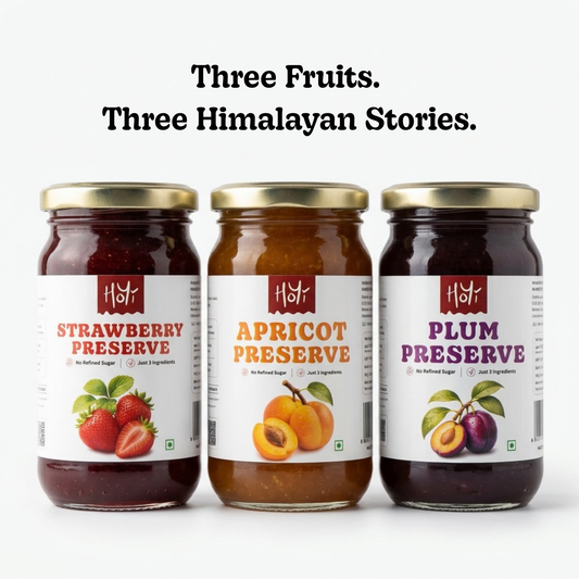 Bestseller Preserves - Strawberry, Apricot and Plum