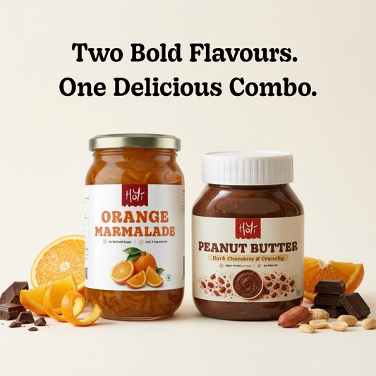 Orange Marmalade + Dark Chocolate Peanut Butter Combo