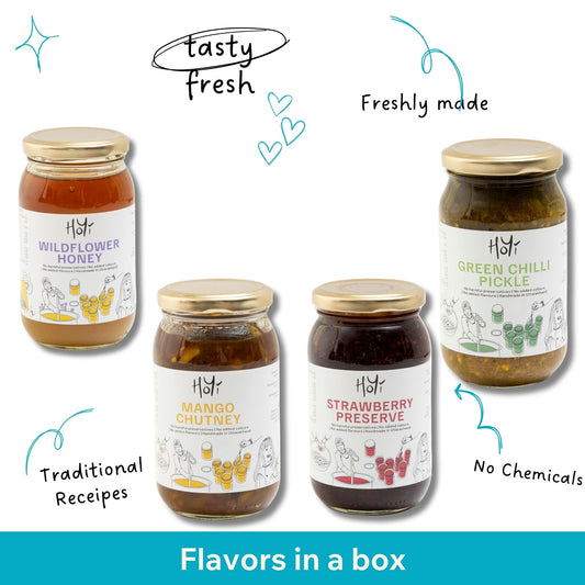 Bestseller Flavors - Jam, honey, chutney and pickle