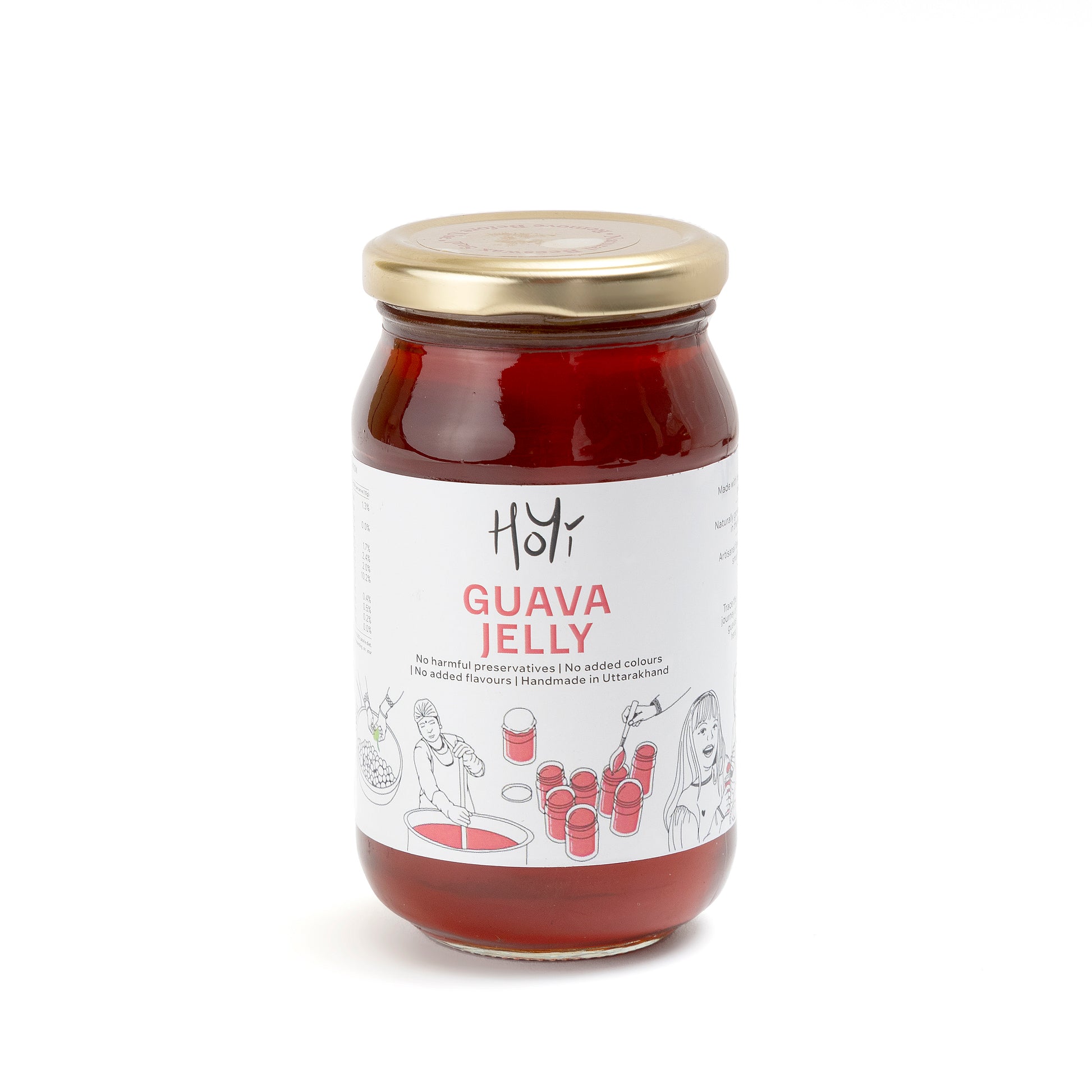 HoYi Guava Jelly (500gms) Handmade and Organic (Front)