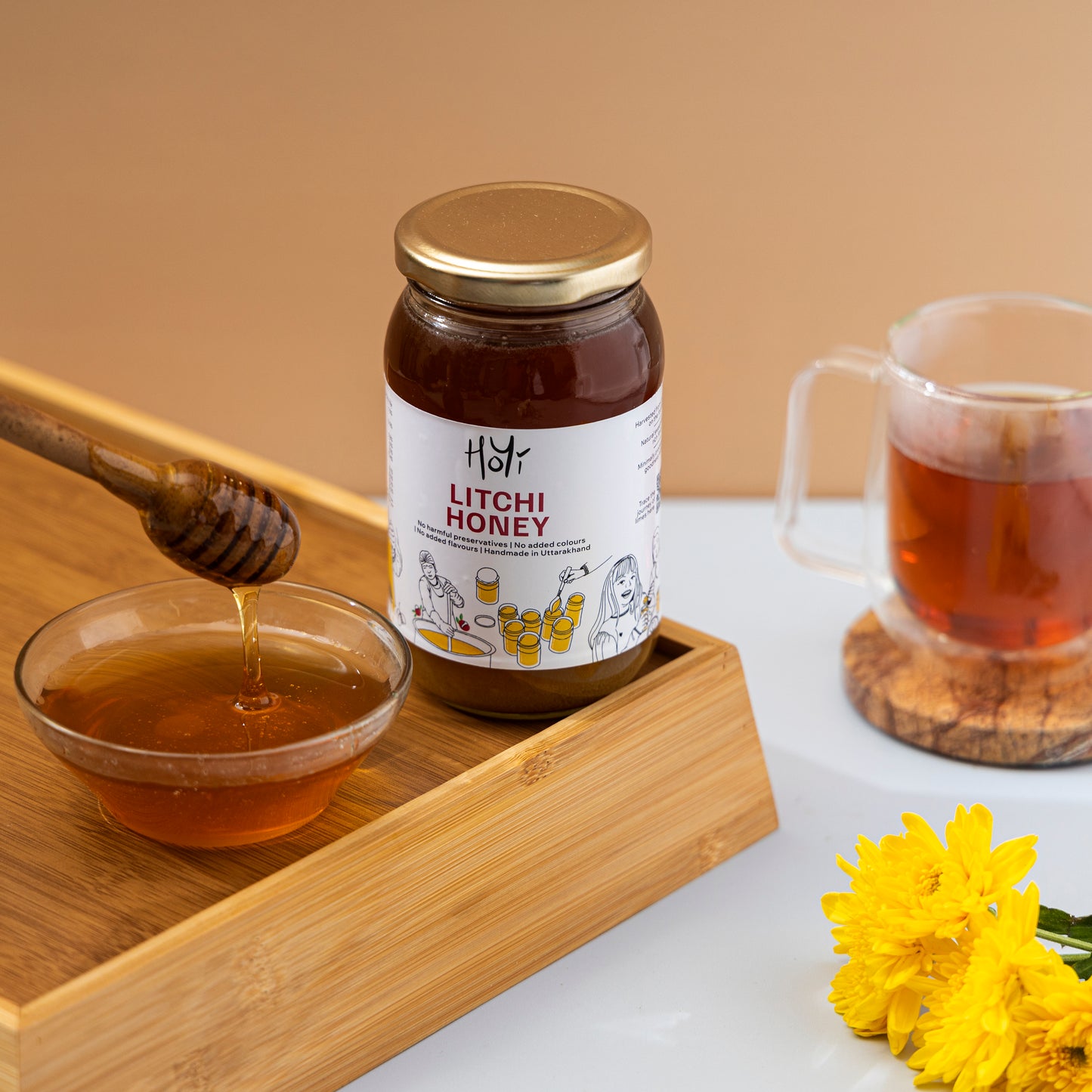 HoYi Litchi Honey 500 gm Handmade and Organic (Creative)