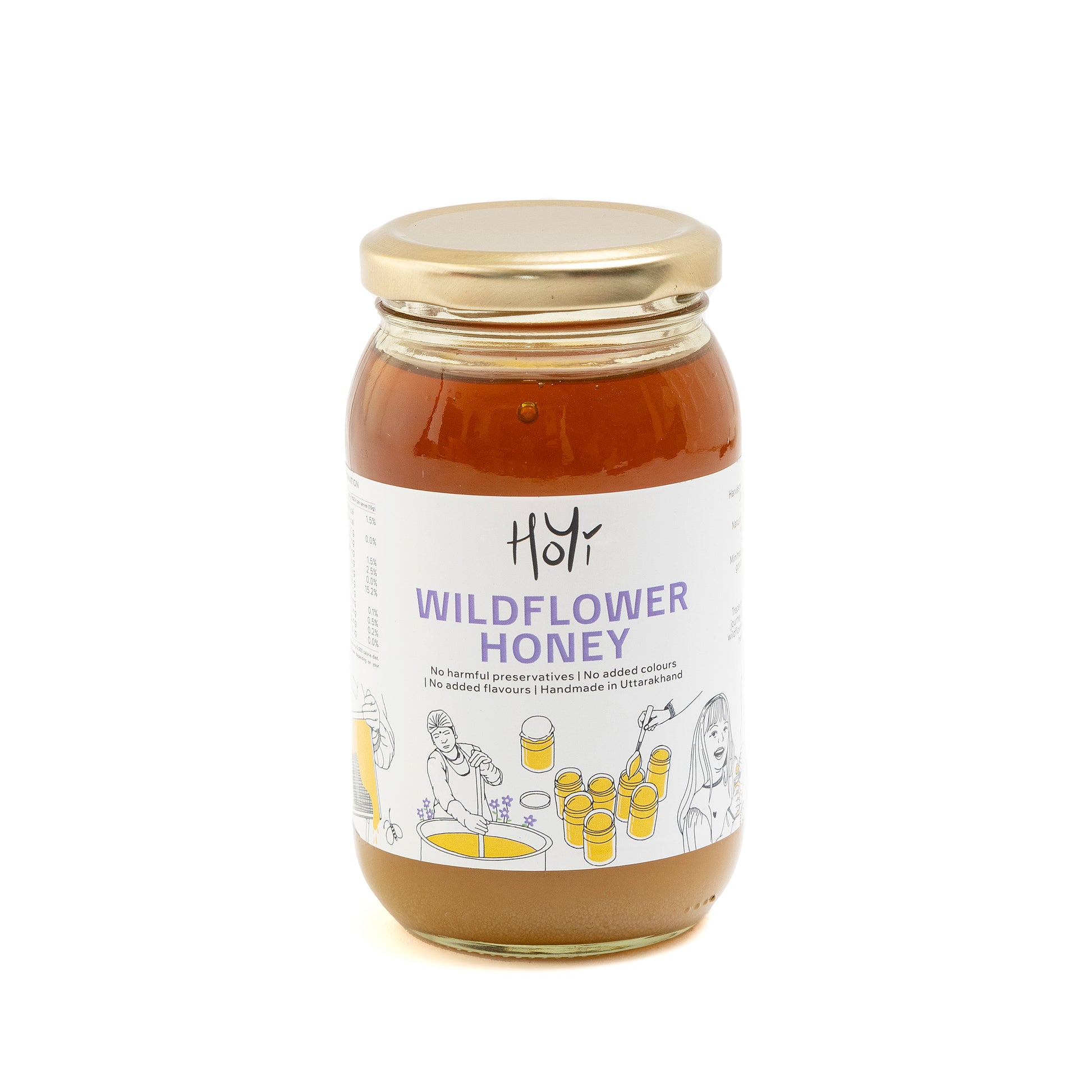 HoYi Wild Honey 500 gm Handmade and Organic (Front)