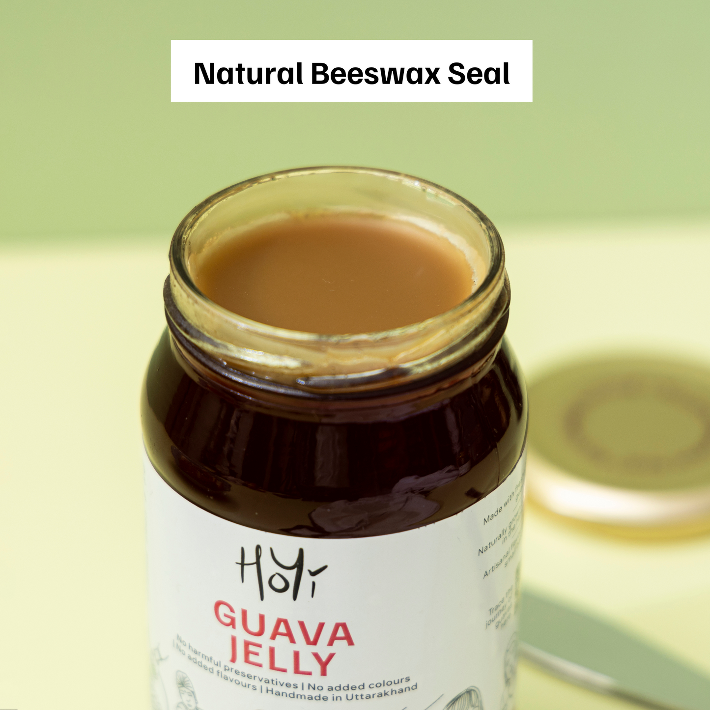 HoYi Guava Jelly (500gms) Handmade and Organic (Naturally sealed using beeswax)