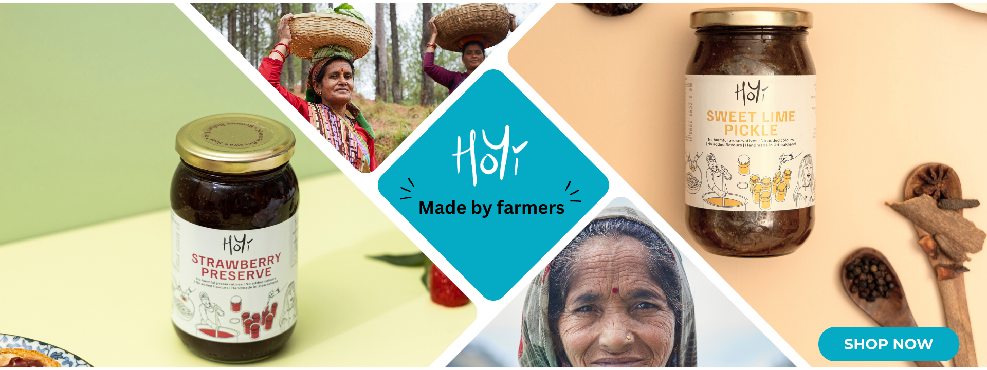 Shop handmade organic jams, pickles, chutneys & honey made by Himalayan women farmers. No preservatives, No chemicals. Pure, traditional recipes delivered