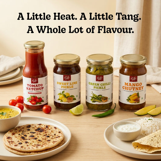 HoYi Himalayan Condiment Combo – Pack of 4 - Sweet | Chilly | Tangy