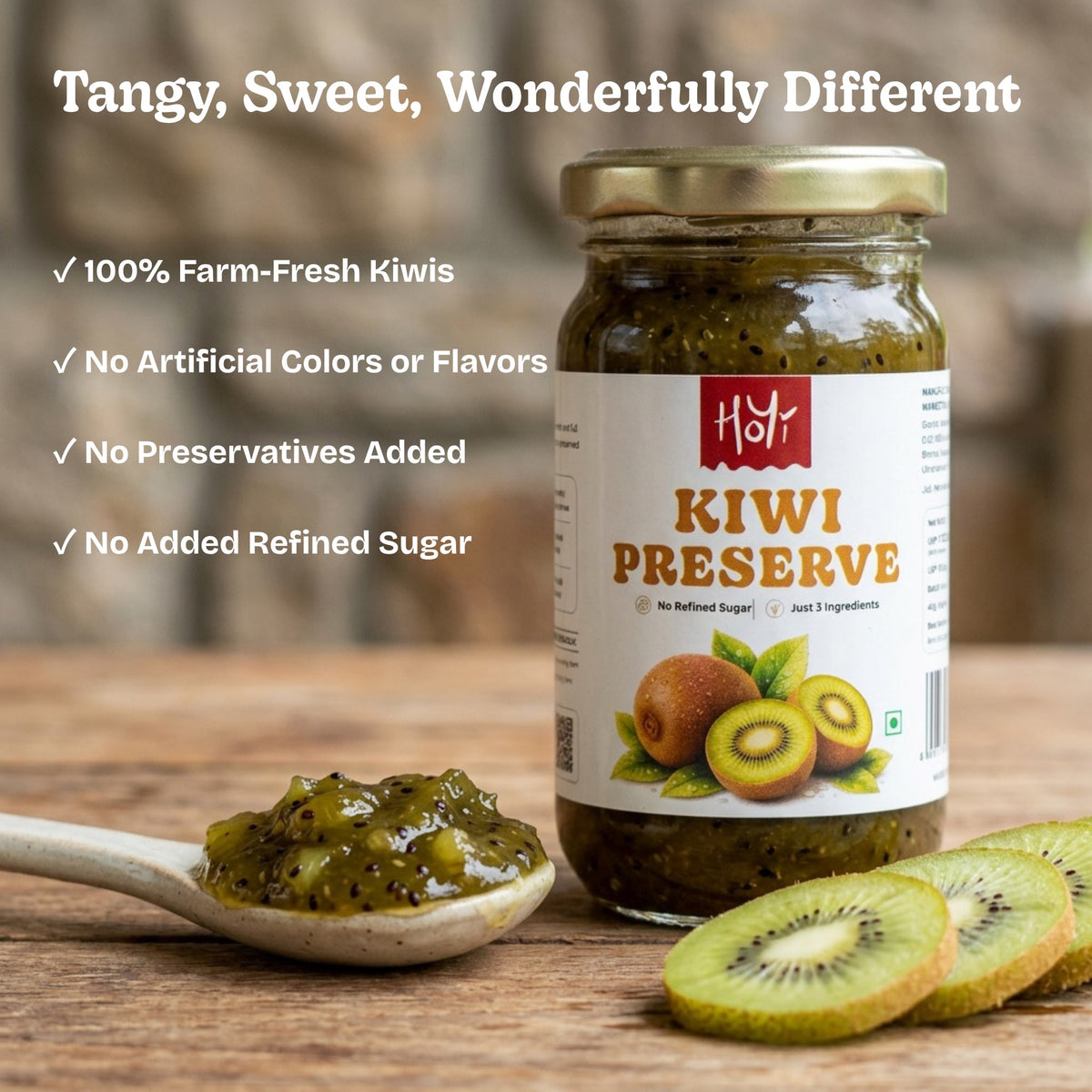 Bestseller Preserves - Strawberry, Orange and Kiwi
