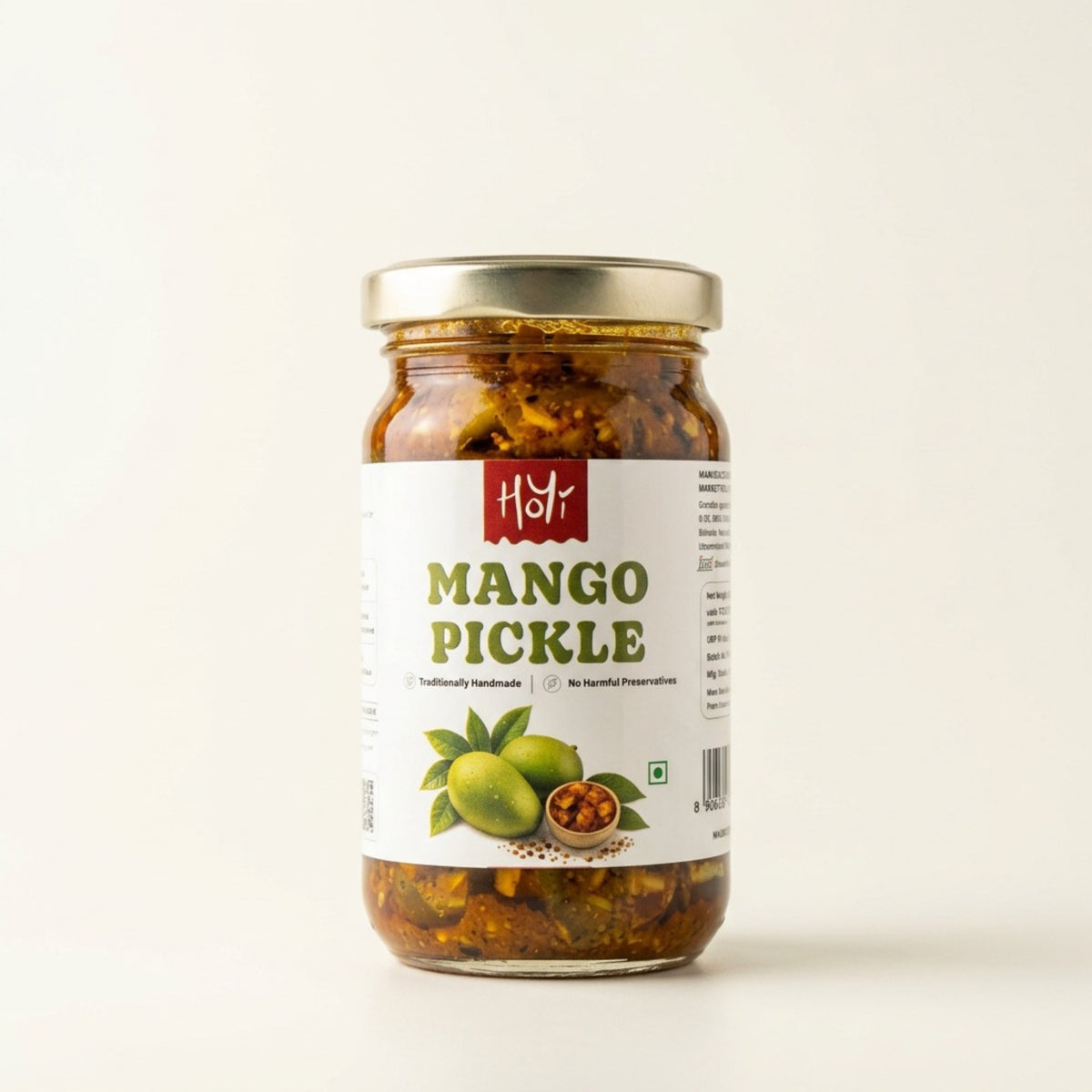 Mango Pickle - Freshly crushed spices, mustard oil used