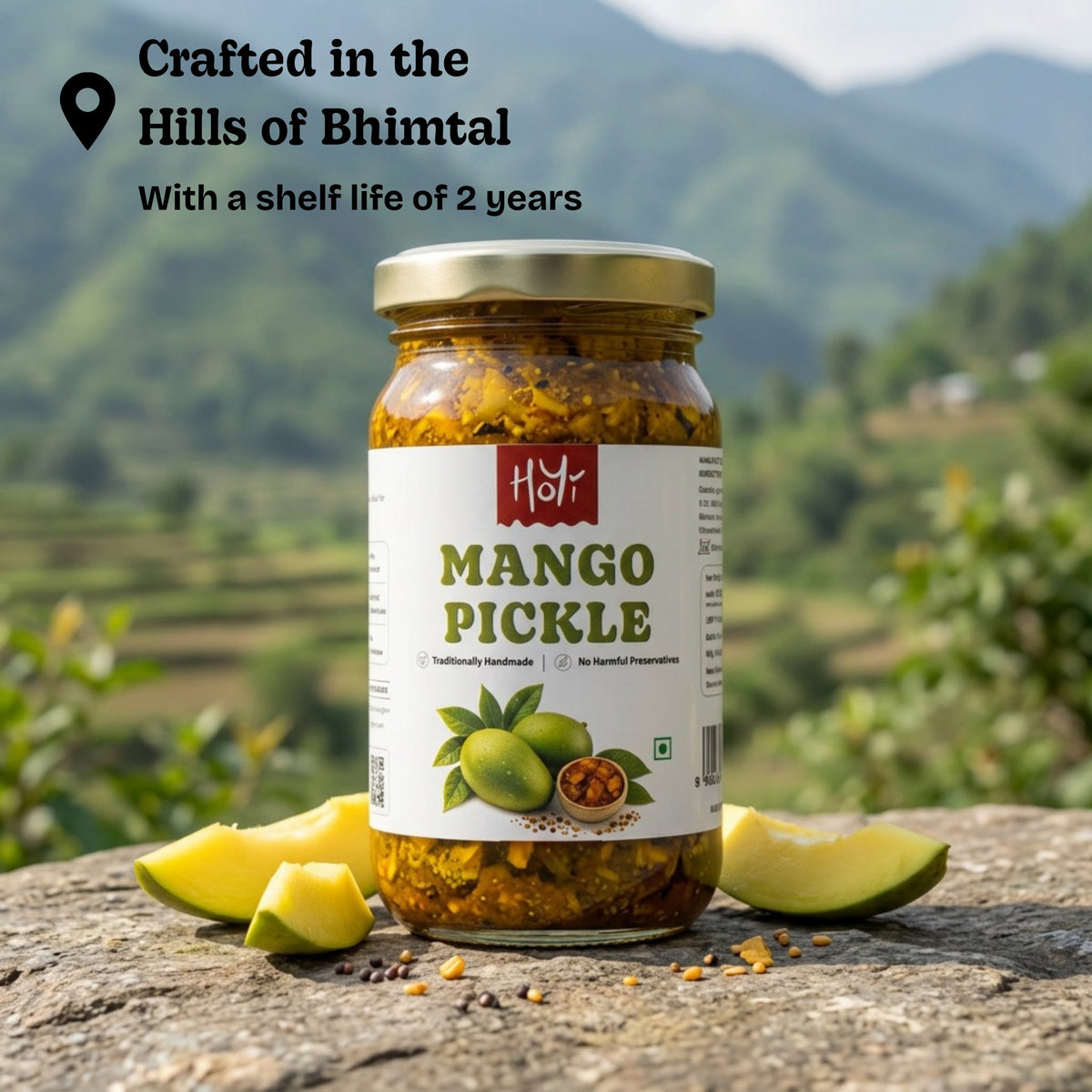 Mango Pickle - Freshly crushed spices, mustard oil used
