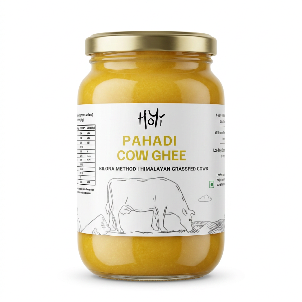 HoYi Pahadi Cow Ghee jar made using traditional Bilona method