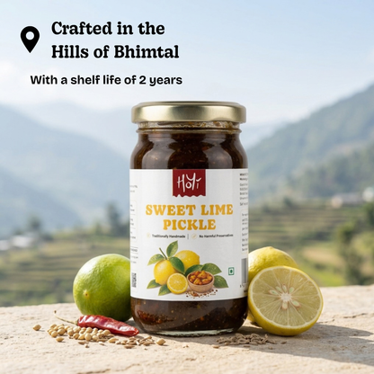 Sweet Lime Pickle - Traditional recipe, freshly crushed spices