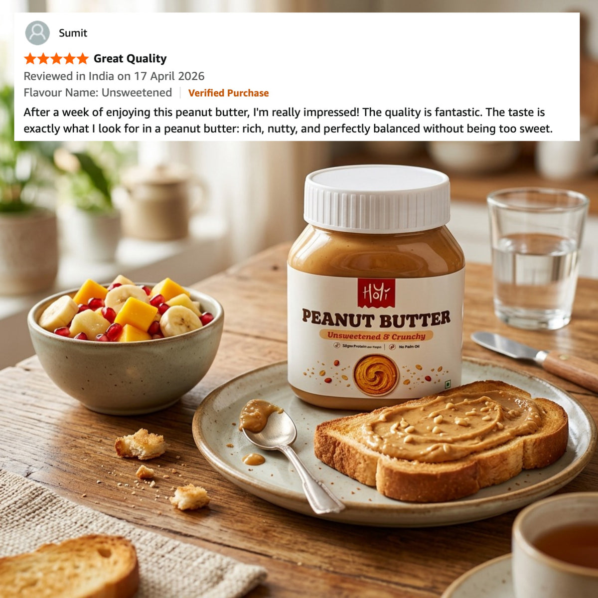 Unsweetened Peanut Butter (325 g)